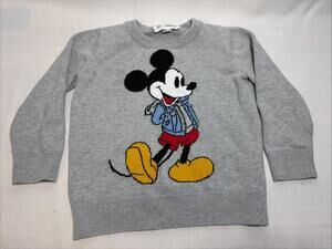 Disney Gap Mickey Mouse 3 Years Gray Pullover Sweater 100% Cotton Toddler